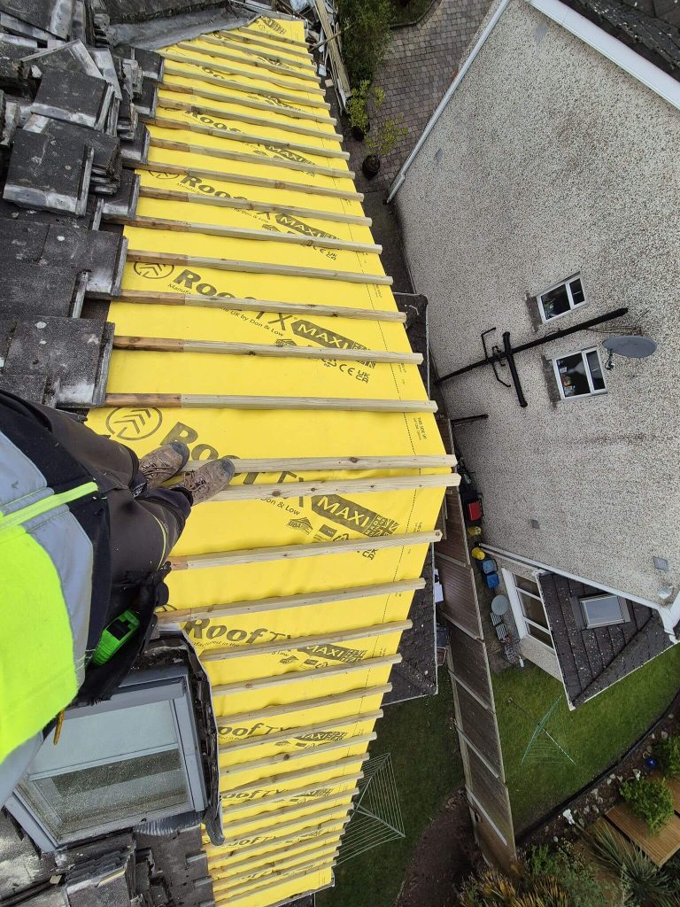 underlay on roof